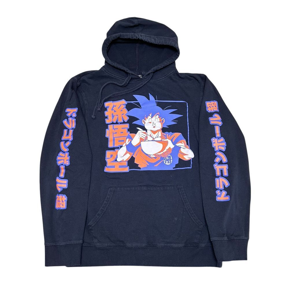 Dragonball Z Mens Size Large Goku Graphic Hoodie Toei Animation‎ Black Pullover